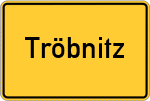 Place name sign Tröbnitz