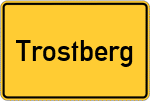Place name sign Trostberg