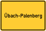 Place name sign Übach-Palenberg