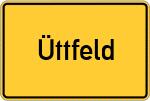 Place name sign Üttfeld