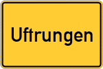Place name sign Uftrungen
