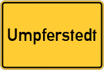 Place name sign Umpferstedt