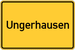 Place name sign Ungerhausen