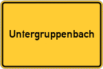 Place name sign Untergruppenbach
