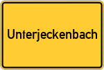 Place name sign Unterjeckenbach