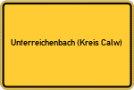 Place name sign Unterreichenbach (Kreis Calw)