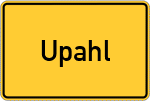 Place name sign Upahl