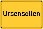 Place name sign Ursensollen