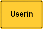 Place name sign Userin