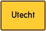 Place name sign Utecht