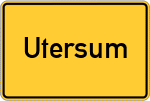 Place name sign Utersum