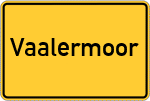 Place name sign Vaalermoor