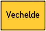 Place name sign Vechelde