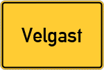 Place name sign Velgast