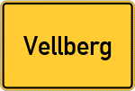 Place name sign Vellberg