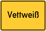 Place name sign Vettweiß