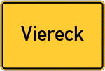 Place name sign Viereck