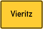 Place name sign Vieritz