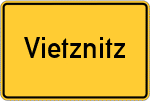 Place name sign Vietznitz