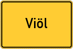 Place name sign Viöl