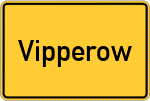Place name sign Vipperow