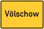 Place name sign Völschow