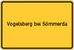 Place name sign Vogelsberg bei Sömmerda