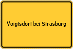 Place name sign Voigtsdorf bei Strasburg