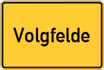 Place name sign Volgfelde