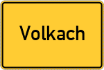 Place name sign Volkach