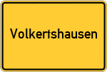 Place name sign Volkertshausen