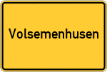 Place name sign Volsemenhusen