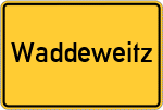 Place name sign Waddeweitz