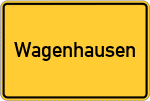 Place name sign Wagenhausen, Vulkaneifel