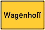 Place name sign Wagenhoff