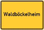 Place name sign Waldböckelheim