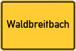 Place name sign Waldbreitbach