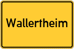 Place name sign Wallertheim