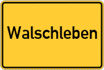 Place name sign Walschleben