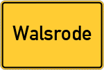 Place name sign Walsrode