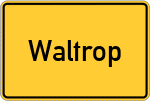 Place name sign Waltrop