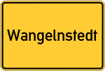 Place name sign Wangelnstedt