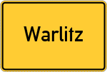 Place name sign Warlitz