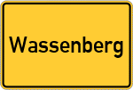 Place name sign Wassenberg