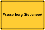 Place name sign Wasserburg (Bodensee)