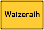 Place name sign Watzerath