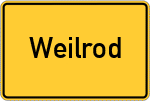 Place name sign Weilrod