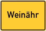 Place name sign Weinähr