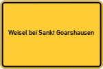 Place name sign Weisel bei Sankt Goarshausen