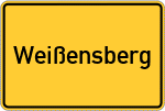 Place name sign Weißensberg
